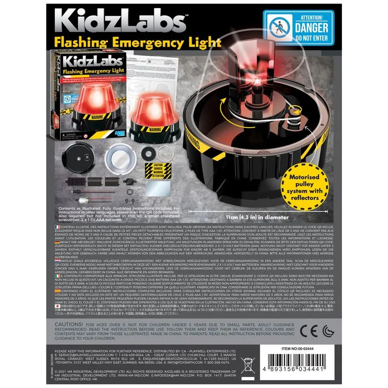 4M Kidz Labs Flashing Emergency Light