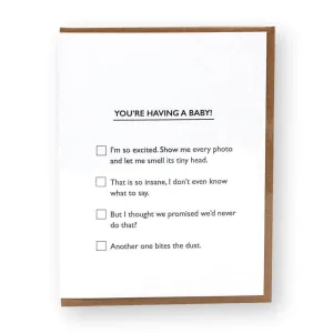Baby Multiple Choice Card
