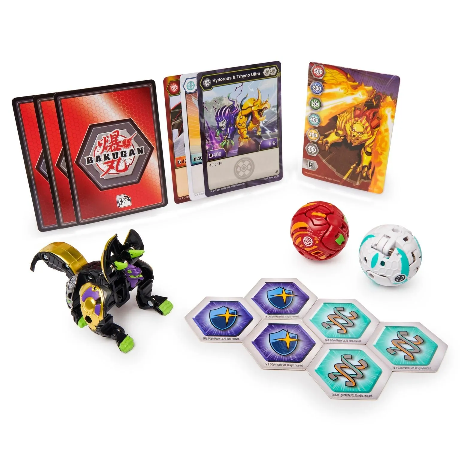 Bakugan Starter Pack Series 2.5 Hydorous X Trhyno/Barbetra/Auxillataur