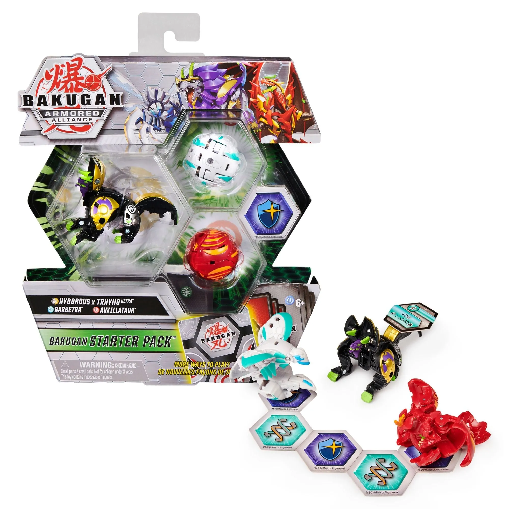 Bakugan Starter Pack Series 2.5 Hydorous X Trhyno/Barbetra/Auxillataur