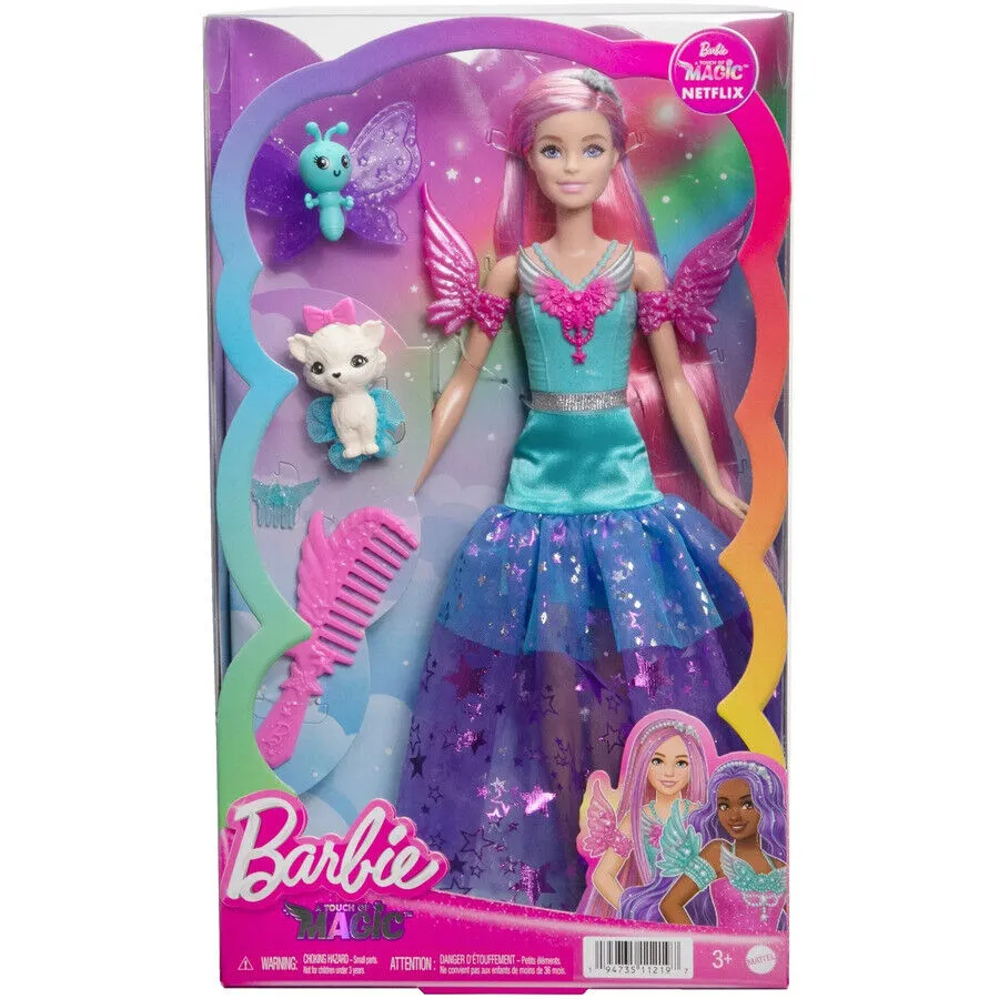 Barbie A Touch Of Magic Doll With 2 Pets - Malibu
