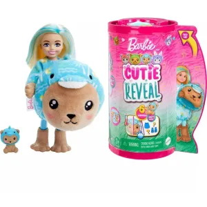 Barbie Cutie Reveal Costume-Themed Series Chelsea Small Doll & Accessories -Teddy Bear As Dolphin
