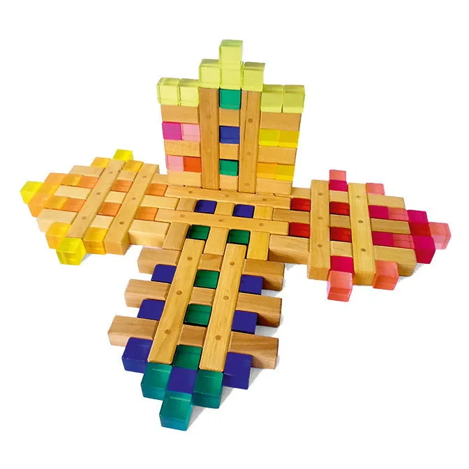 Bauspiel | Grids Natural | 2 Blocks
