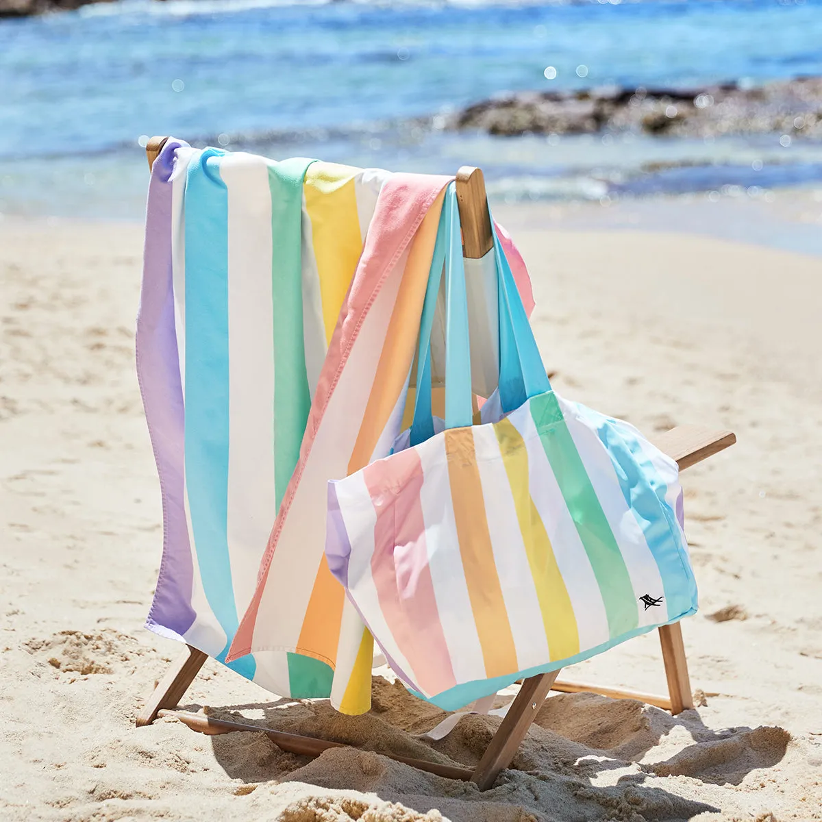 Beach Tote Bag Unicorn Waves