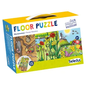 Beleduc Flower Meadow 45-Piece Wooden Floor Puzzle