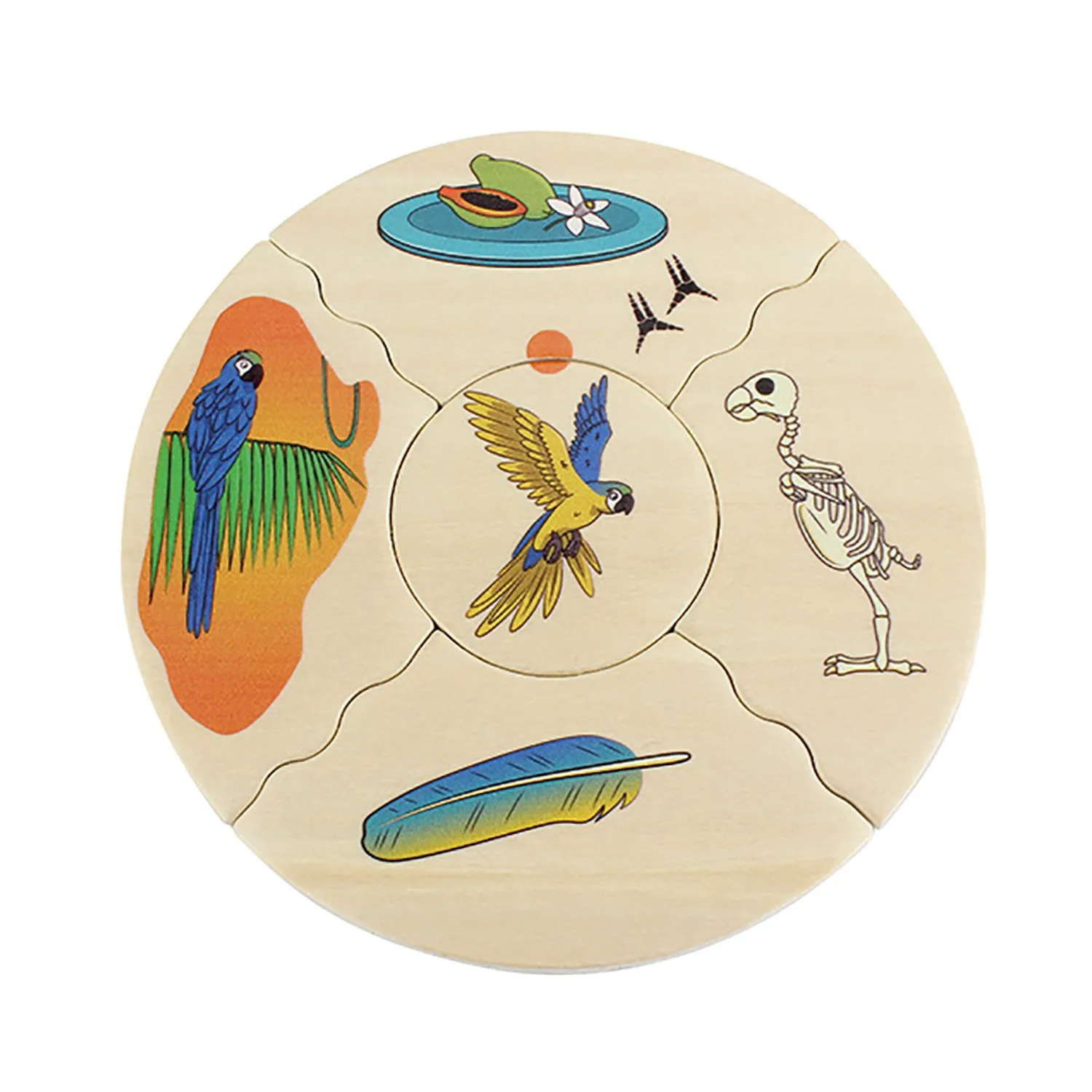 Beleduc Nawito Animal Kingdom Exploration Wooden Puzzle - 45 pc