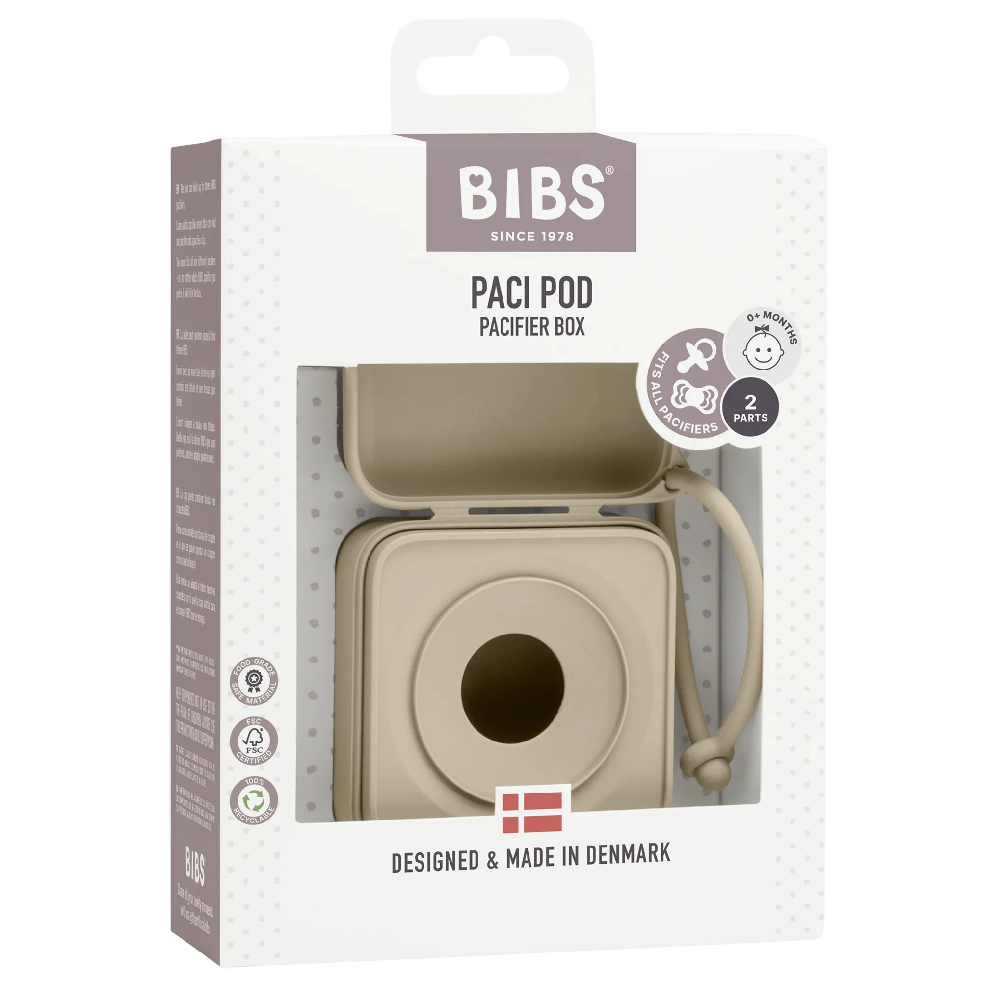 BIBS Paci Box | Vanilla