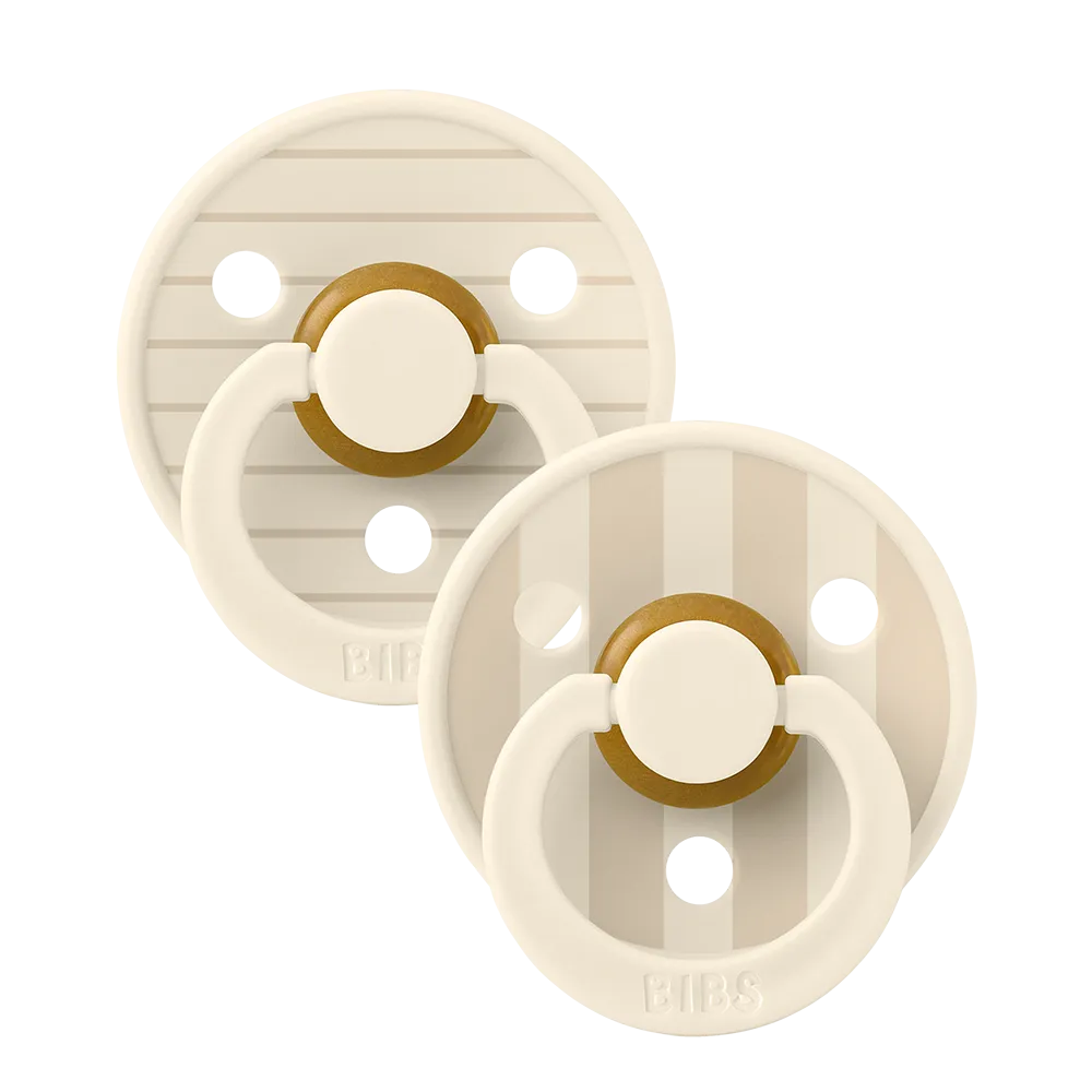 BIBS Pacifier Duo - Studio Colour | Pin Ivory Vanilla Mix