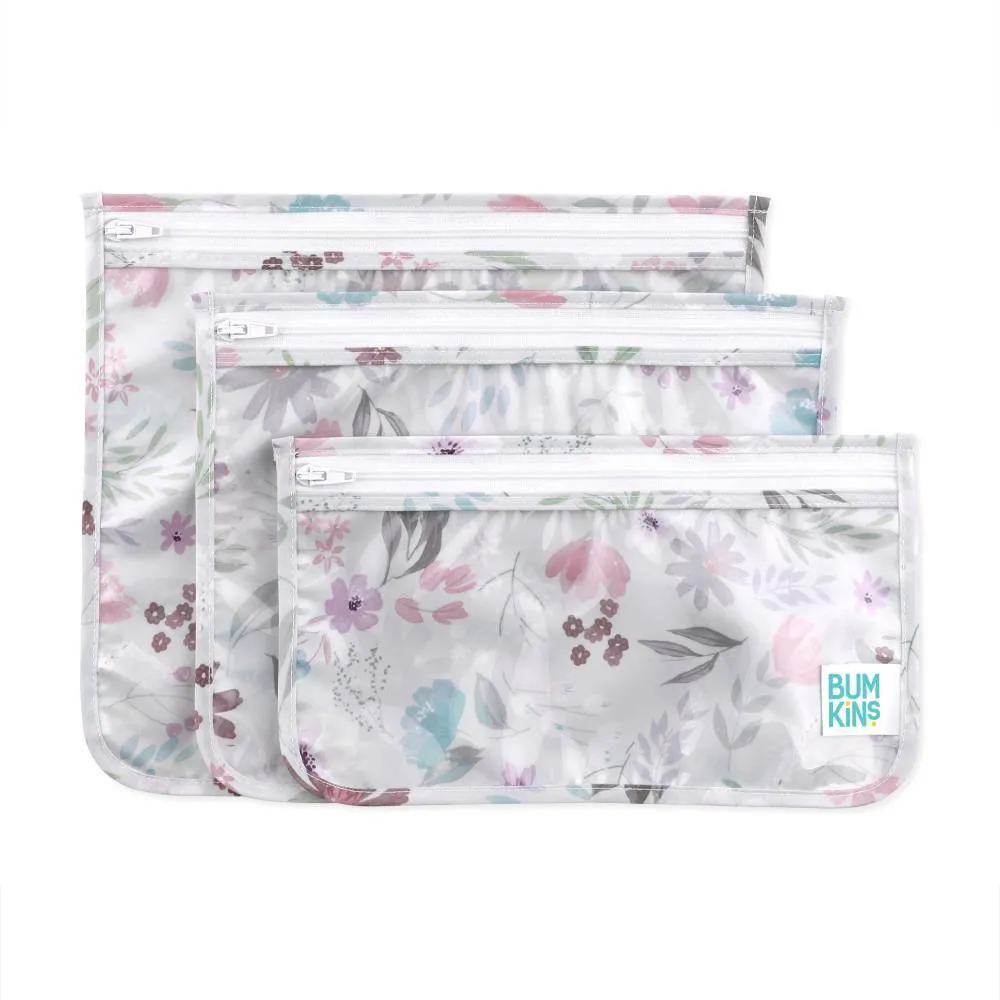 Bumkins Clear Travel Bags | Floral