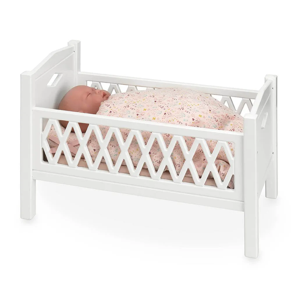 Cam Cam Copenhagen Doll's Bed Harlequin White