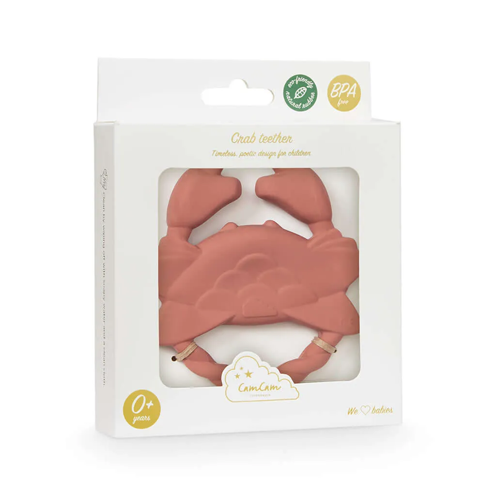 Cam Cam Teether - Crab Sienna