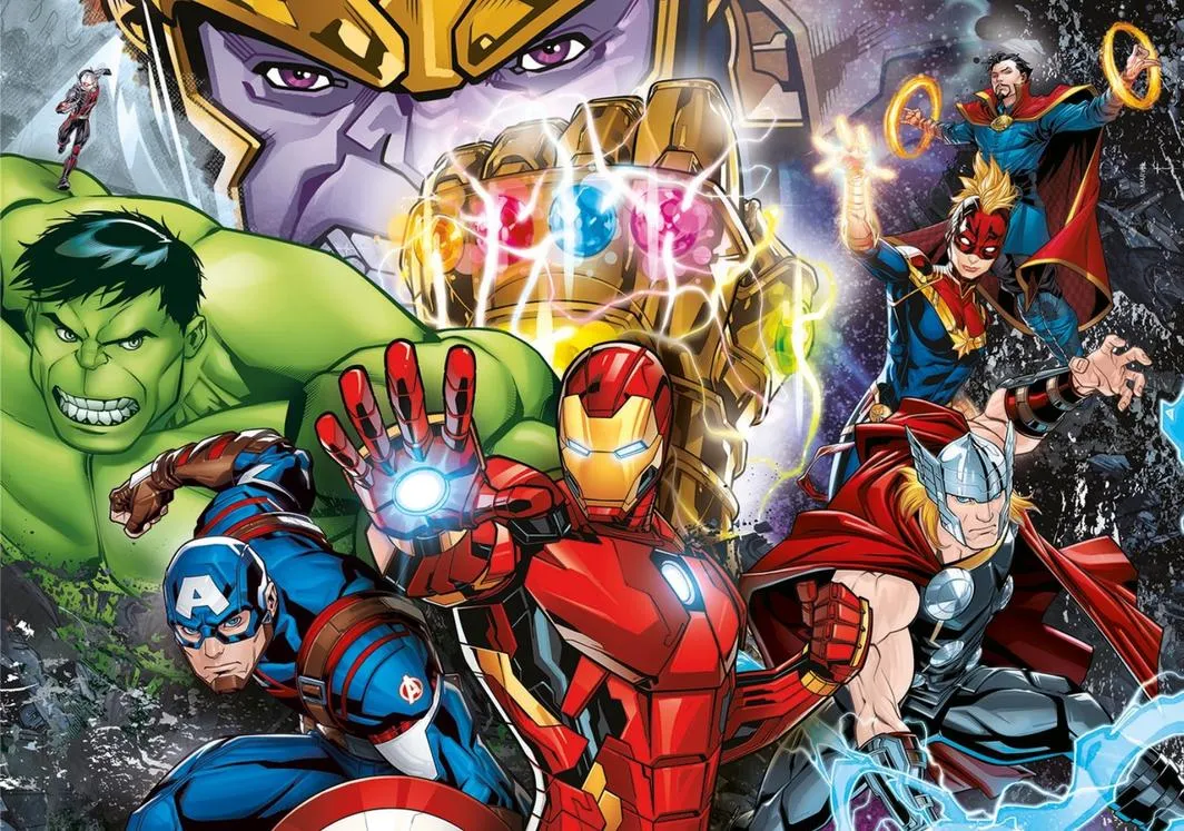 Clementoni 104 Piece SupeRColor Brilliant Puzzle Marvel Avengers Infinity Stone Gauntlet