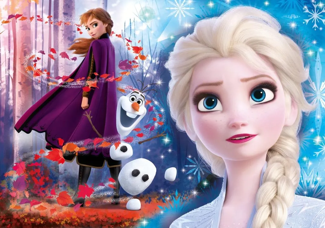 Clementoni 104 Piece SupeRColor Jewels Puzzle Frozen II Autumn Leaves Anna Olaf Elsa