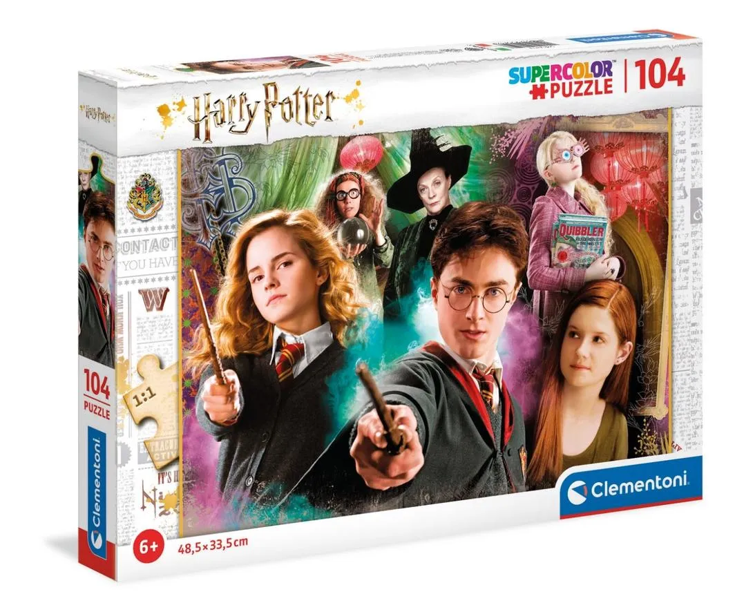 Clementoni 104 Piece SupeRColor Puzzle Harry Potter Hermione Harry Ginny