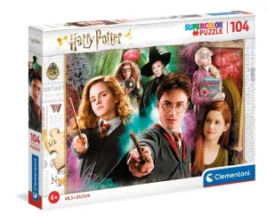 Clementoni 104 Piece SupeRColor Puzzle Harry Potter Hermione Harry Ginny