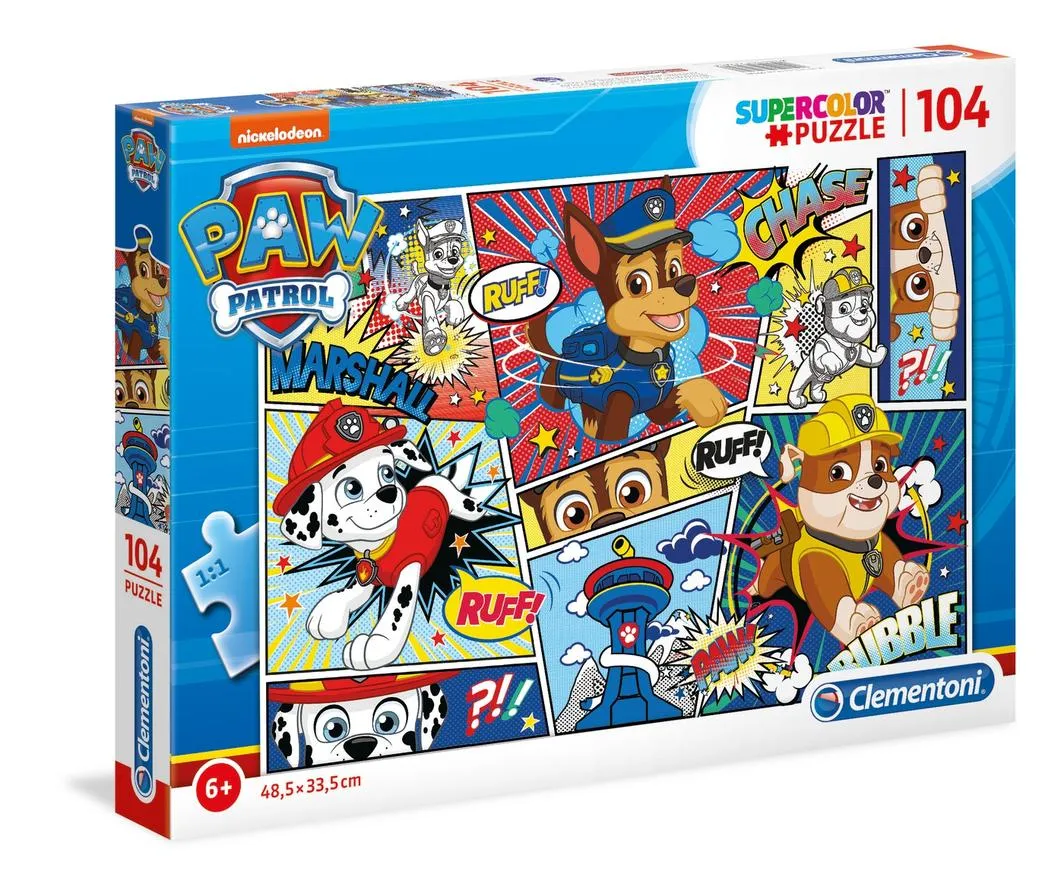 Clementoni 104 Piece SupeRColor Puzzle Nickelodeon PAW Patrol Comic Collage