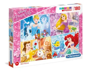 Clementoni 180 Piece SupeRColor Puzzle Disney Princess Collage