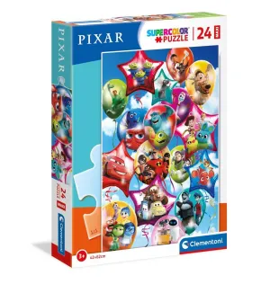 Clementoni 24 Piece Maxi Disney Pixar Party SupeRColor Puzzle