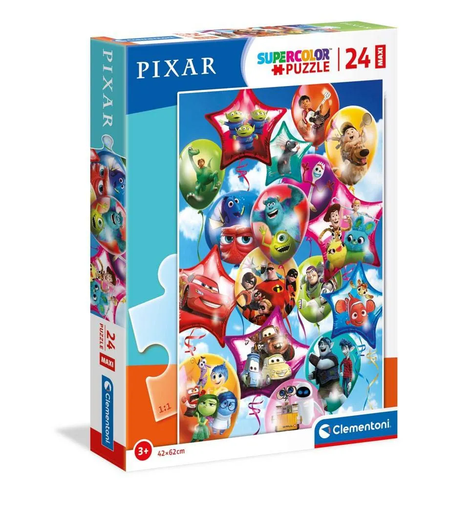 Clementoni 24 Piece Maxi Disney Pixar Party SupeRColor Puzzle
