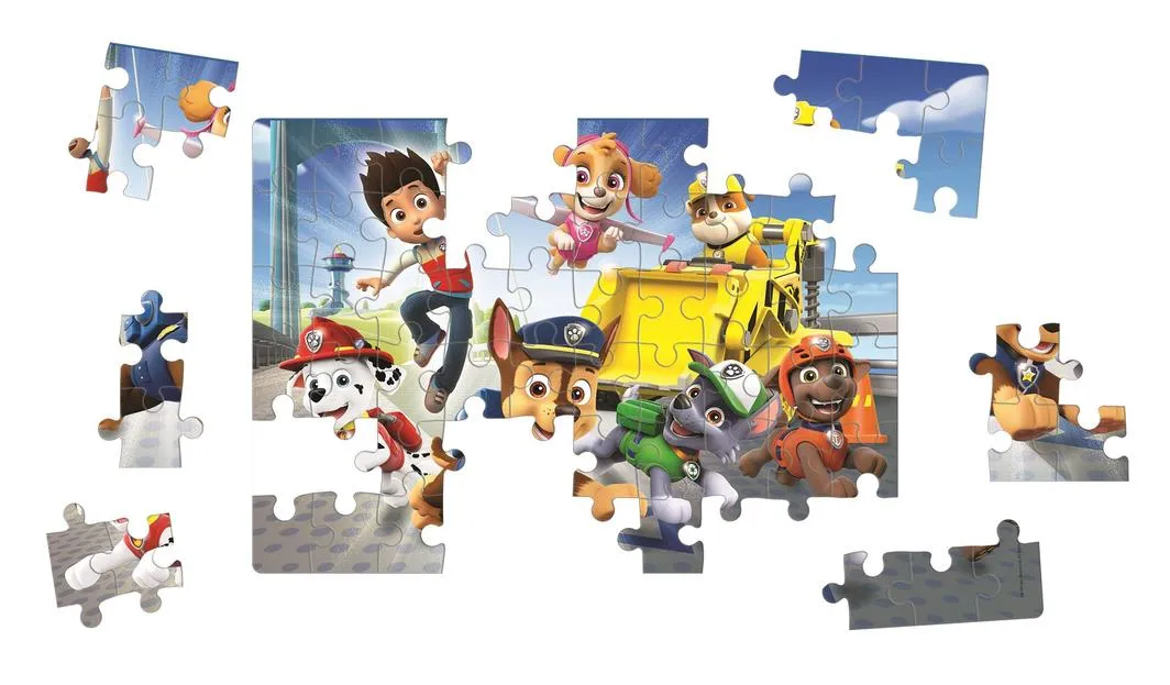 Clementoni 60 Piece SupeRColor Double-Face Puzzle Nickelodeon PAW Patrol Team