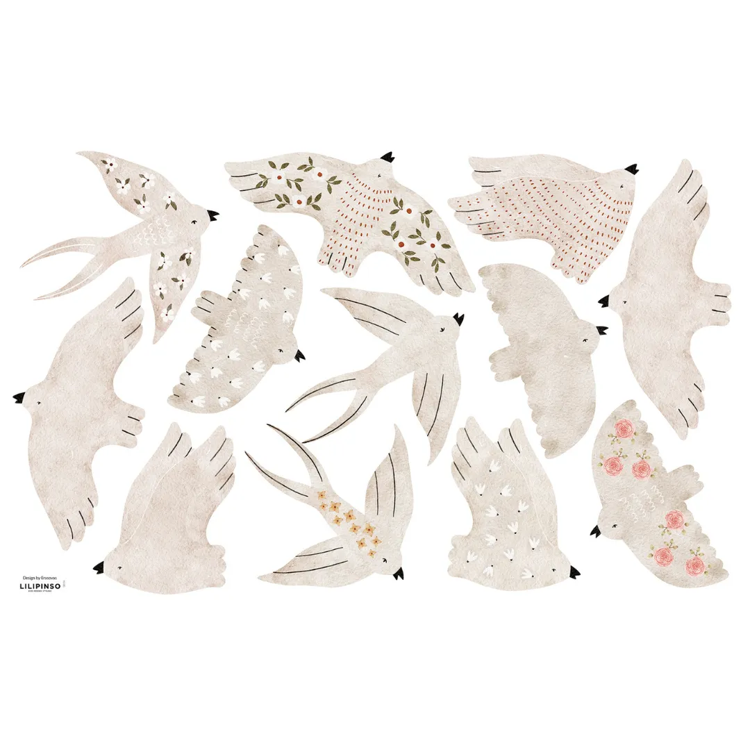 COCCINELLA | Wall Decals Swallows in TUBE