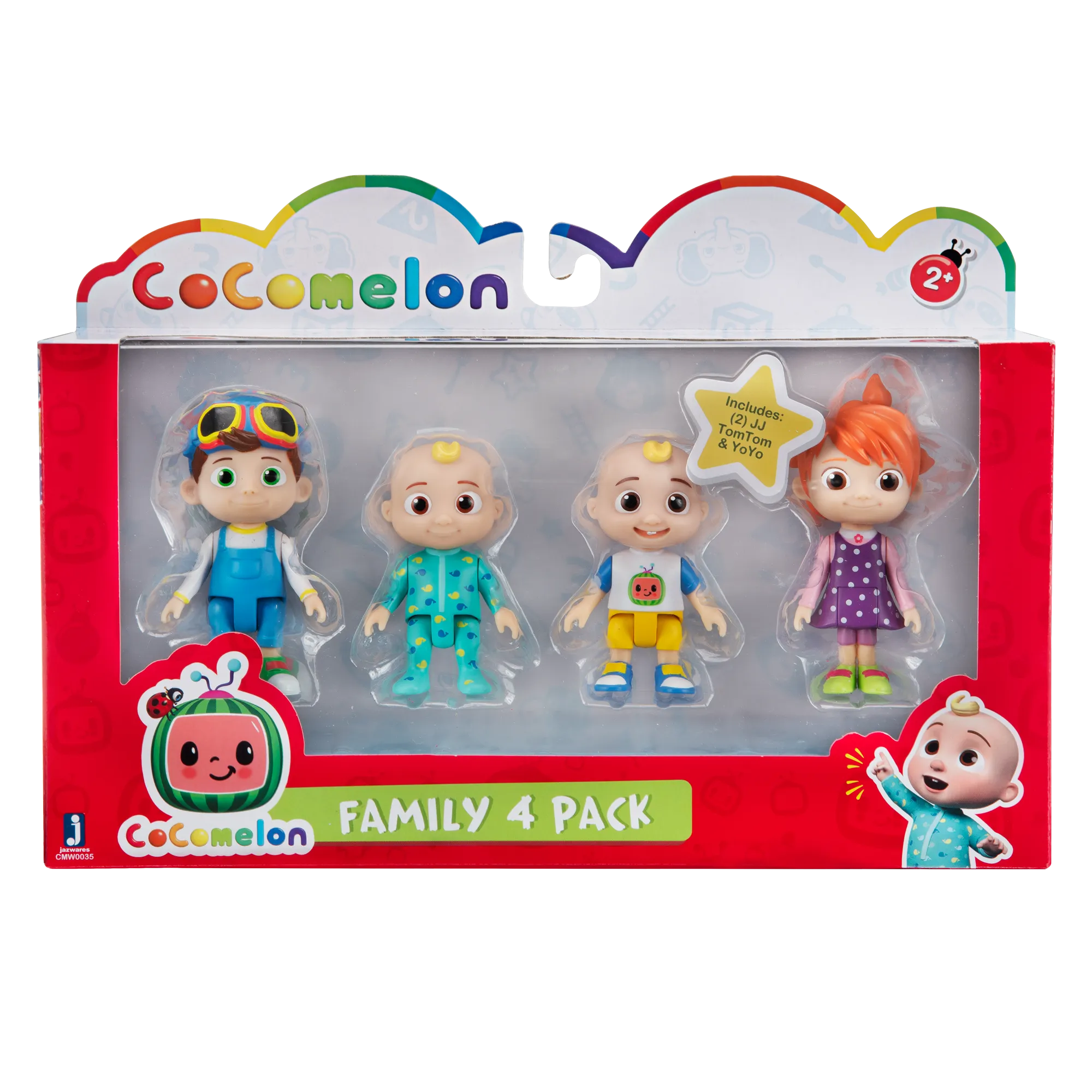 Cocomelon 4 Piece Family Figure Set