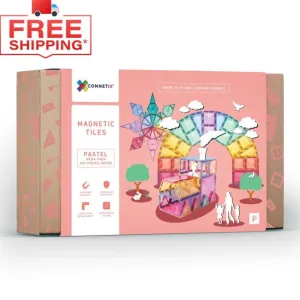 Connetix Tiles | 202 Piece Pastel Mega Pack