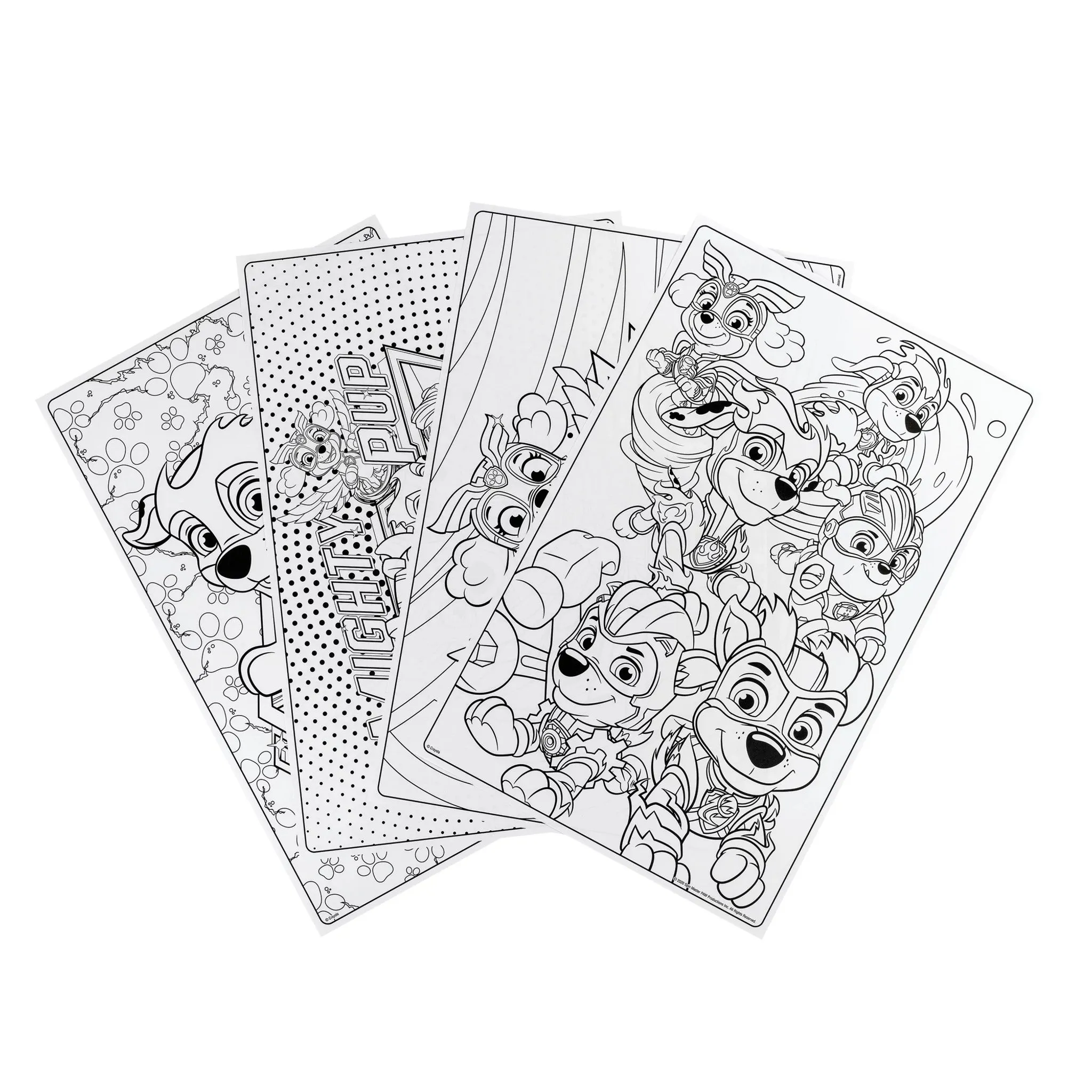Crayola PAW Patrol Mighty Pups Charged Up Giant Colouring Pages