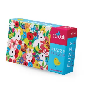 Crocodile Creek Jigsaw | 100pc Fuzzy Puzzle | Bunny