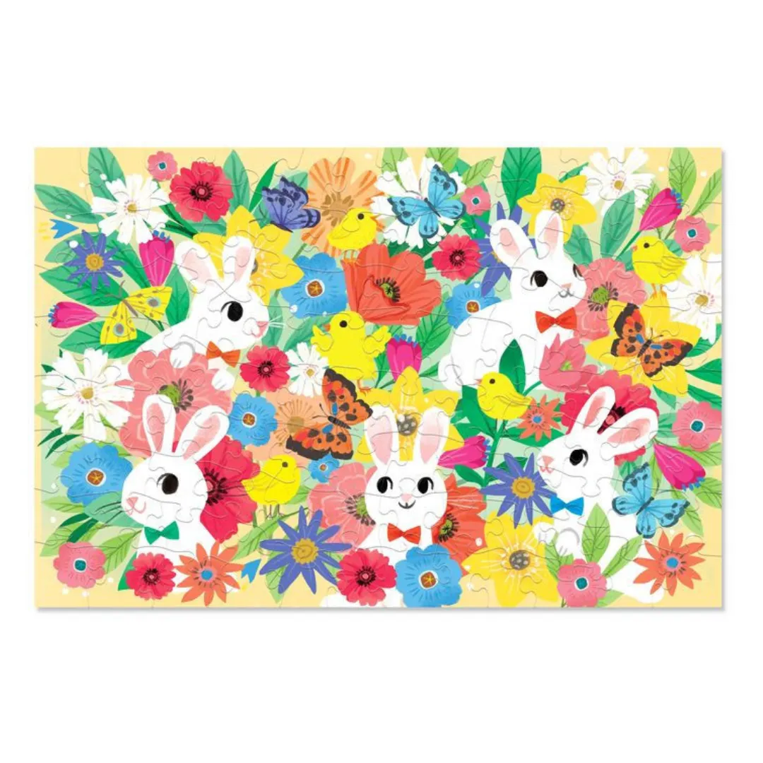 Crocodile Creek Jigsaw | 100pc Fuzzy Puzzle | Bunny