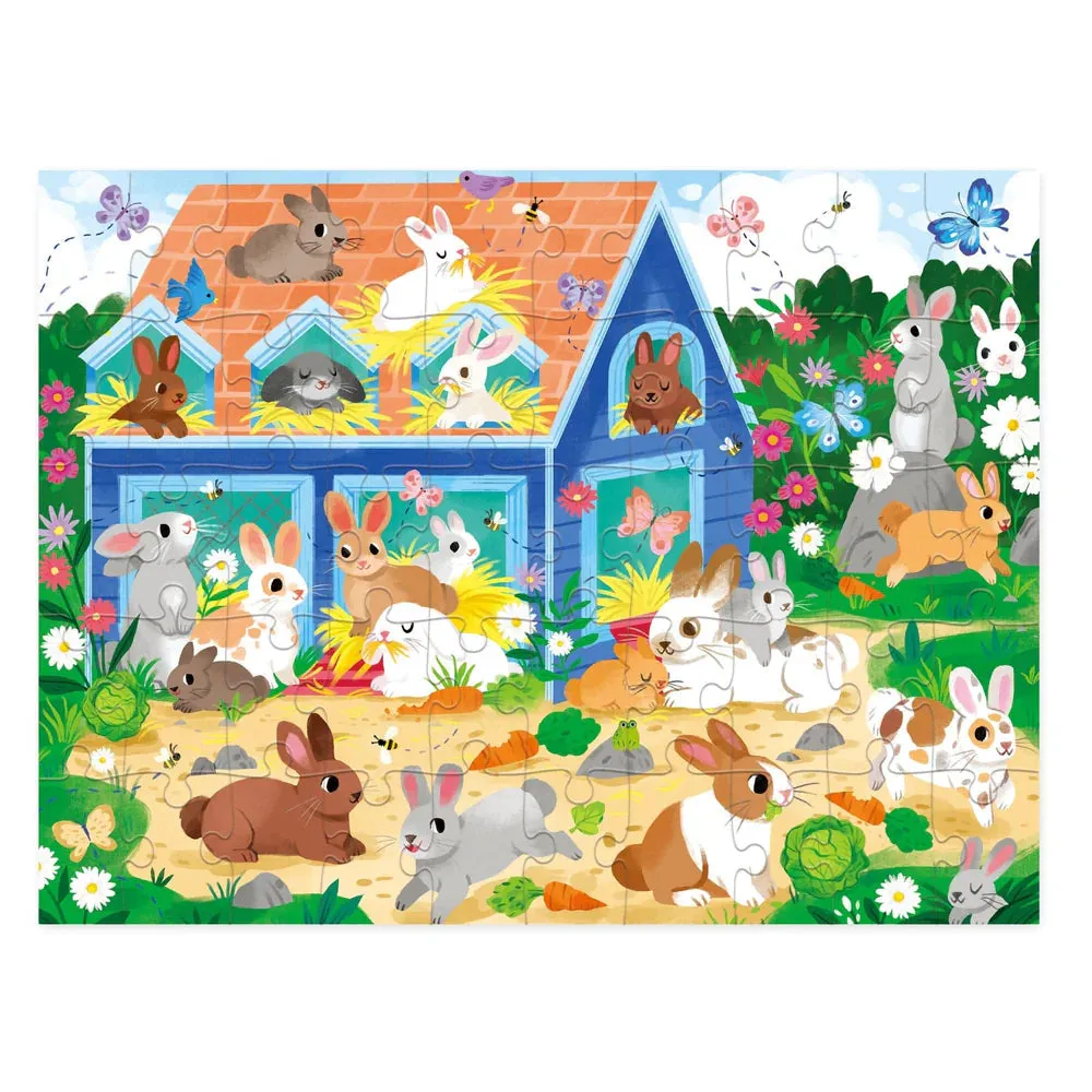 Crocodile Creek Jigsaw | 50pc House Puzzle | Bunny