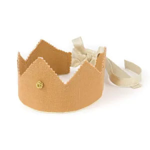Crown Caramel with Rose and Gold Ribbon