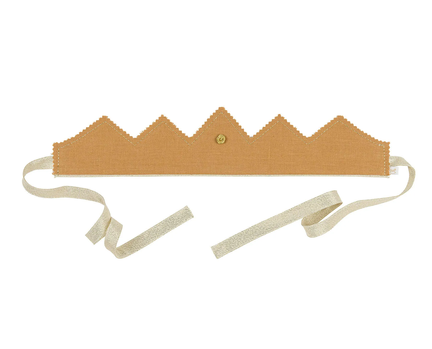 Crown Caramel with Rose and Gold Ribbon
