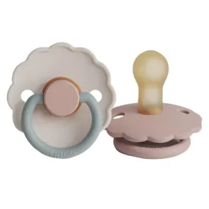 Daisy Silicone Pacifier Set of 2 - Cotton Candy & Blush