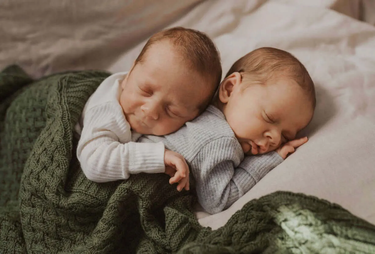 Diamond Knit Baby Blanket | Olive