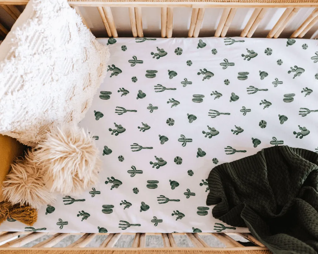 Diamond Knit Baby Blanket | Olive