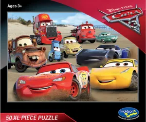 Disney Cars 3 50 Piece Xl Puzzle Speed Challenge