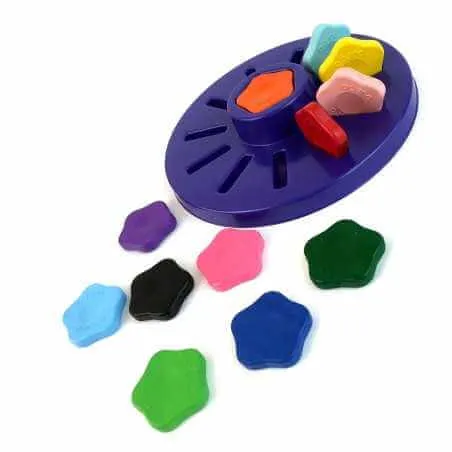 Djeco Stationery | 12 Flower Crayons for Toddlers