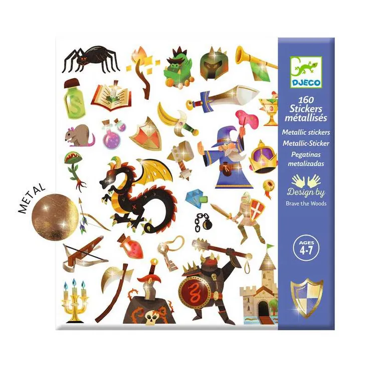 Djeco Stickers | Medieval 160pc
