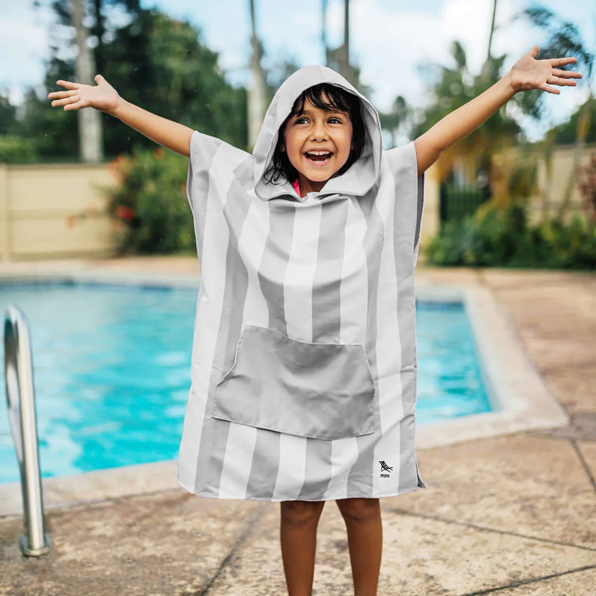 Dock & Bay | Poncho | Goa Grey | M 8-10 years