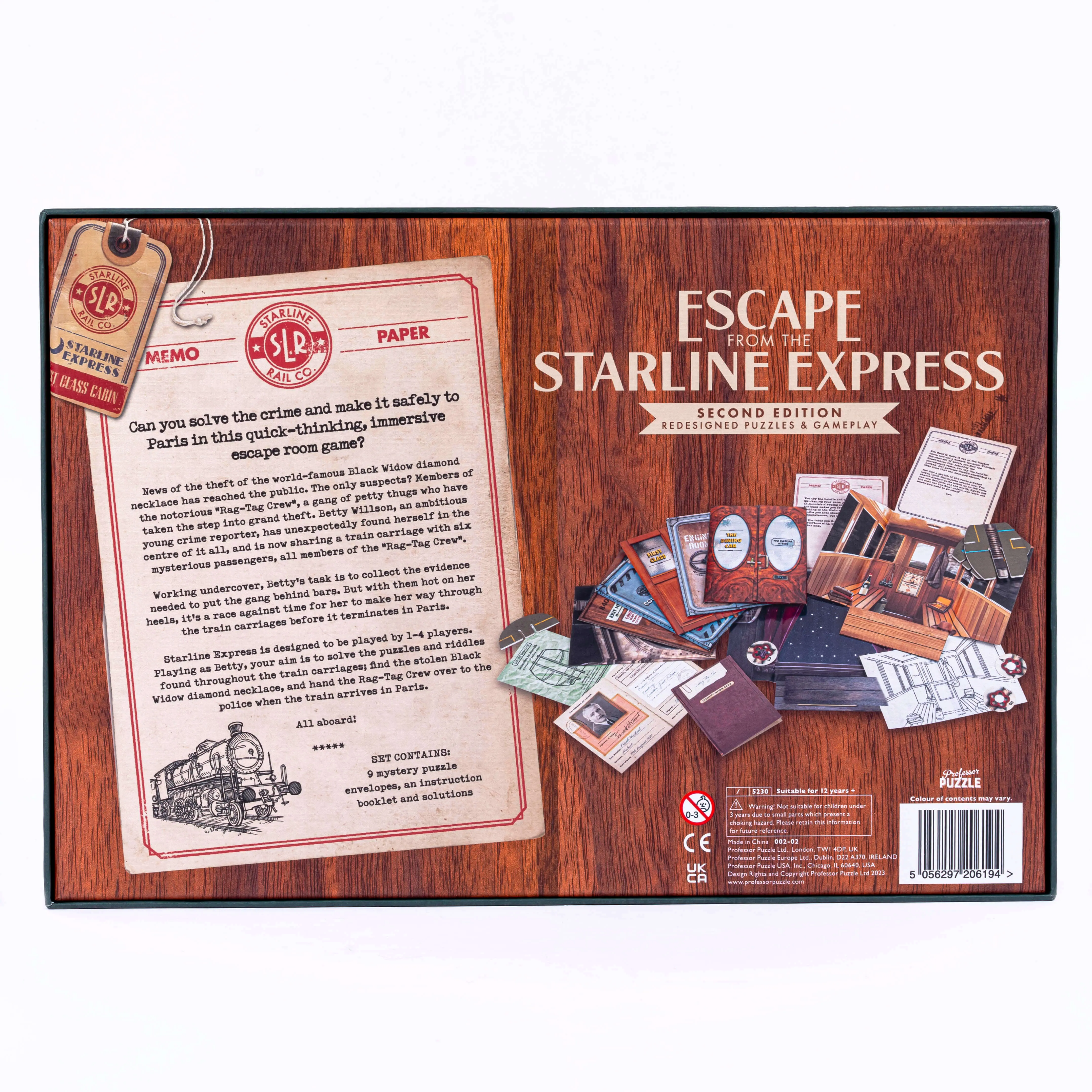 Escape from the Starline Express V2 Mystery Board Game