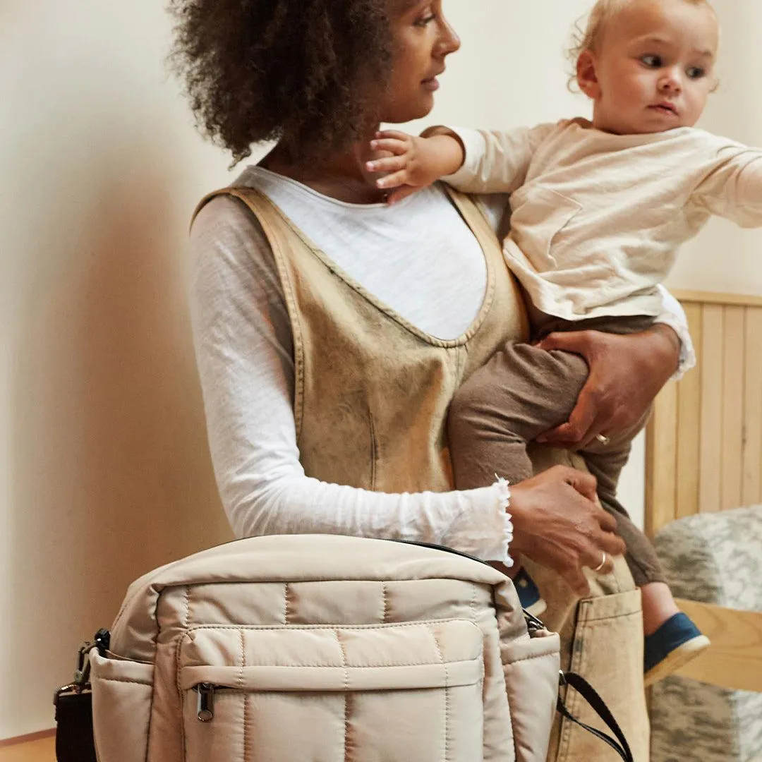 Finnson Freya Compact Changing Bag   Oversized Stroller Organiser - Taupe