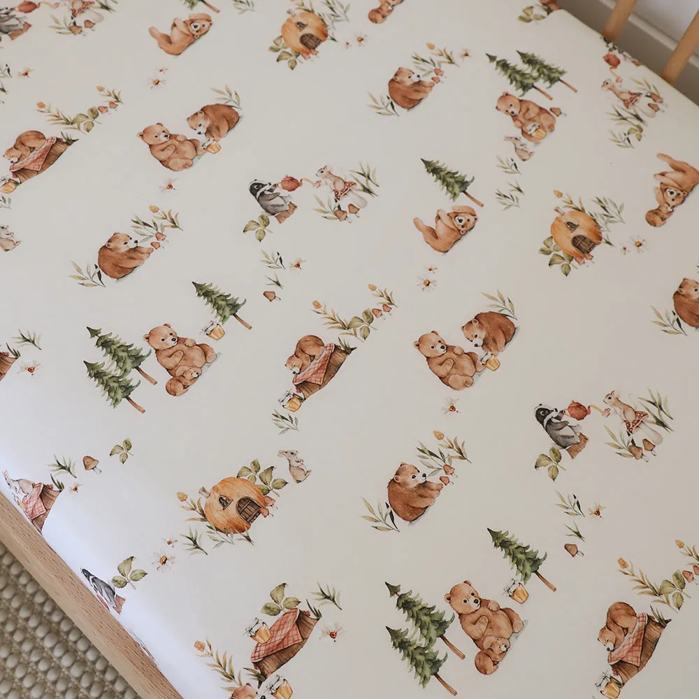 Fitted Cot Sheet | Bears
