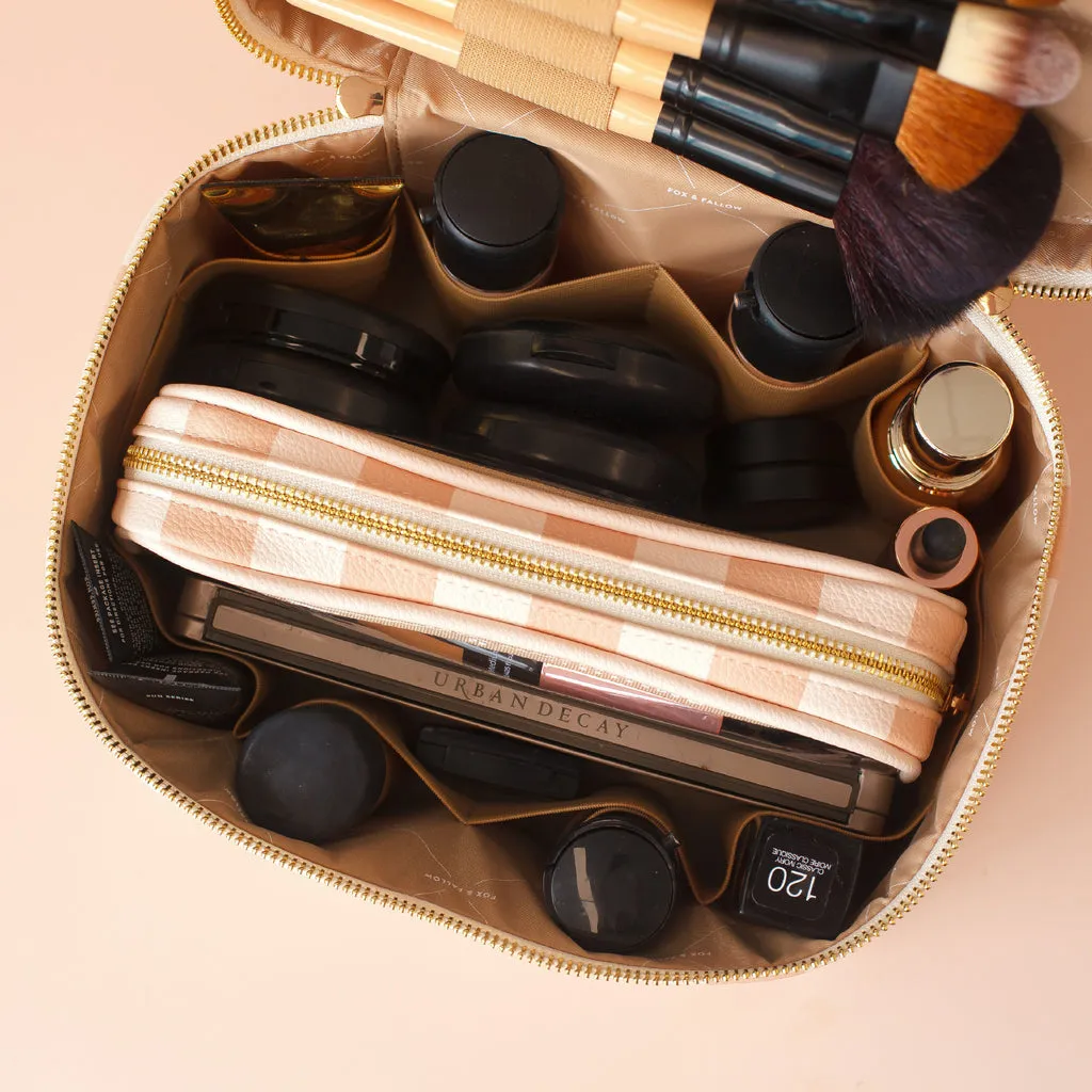 Fox   Fallow Vanity Case - 'The Classic'  | Corsica Stripe