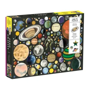 Galison Zero Gravity 1000 Piece Puzzle With Shaped Pieces