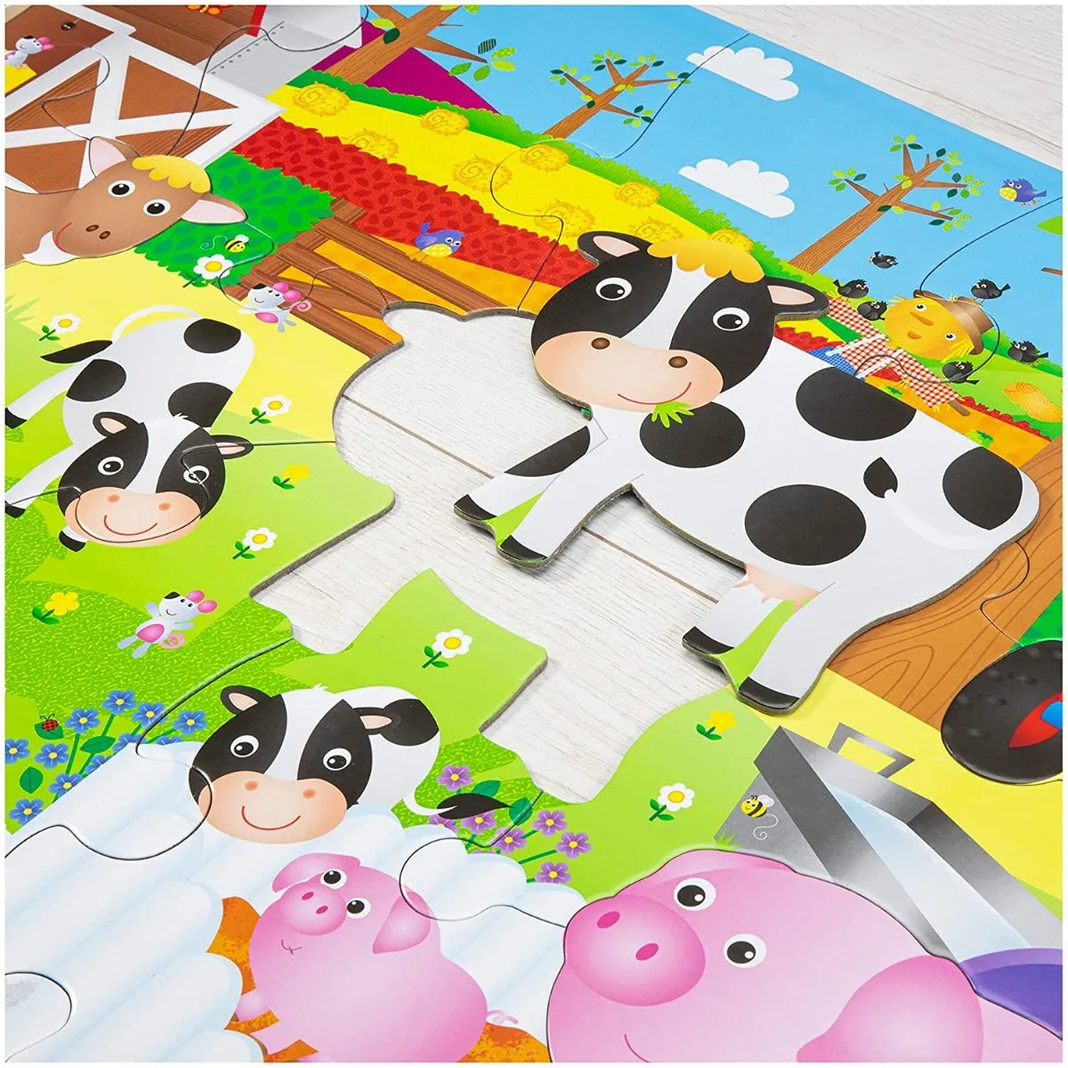 GALT 0857 Giant Floor Puzzles - Farm Wise - Kids Toys