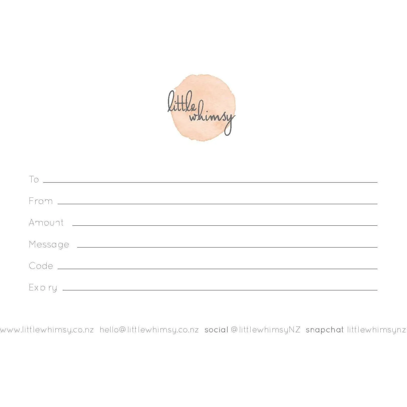 Gift Card - PHYSICAL