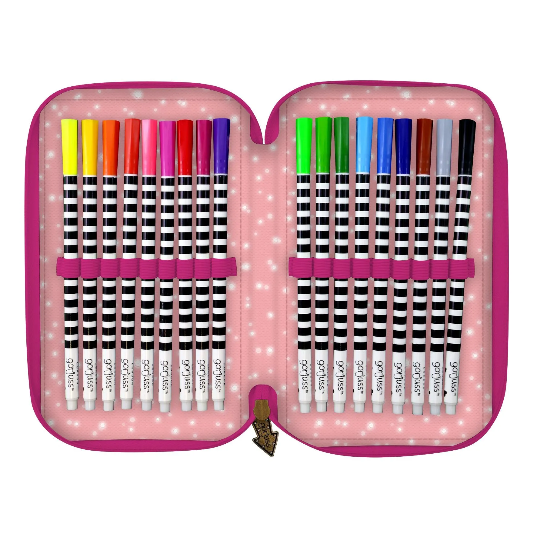 Gorjuss Triple Zip Filled Pencil Case