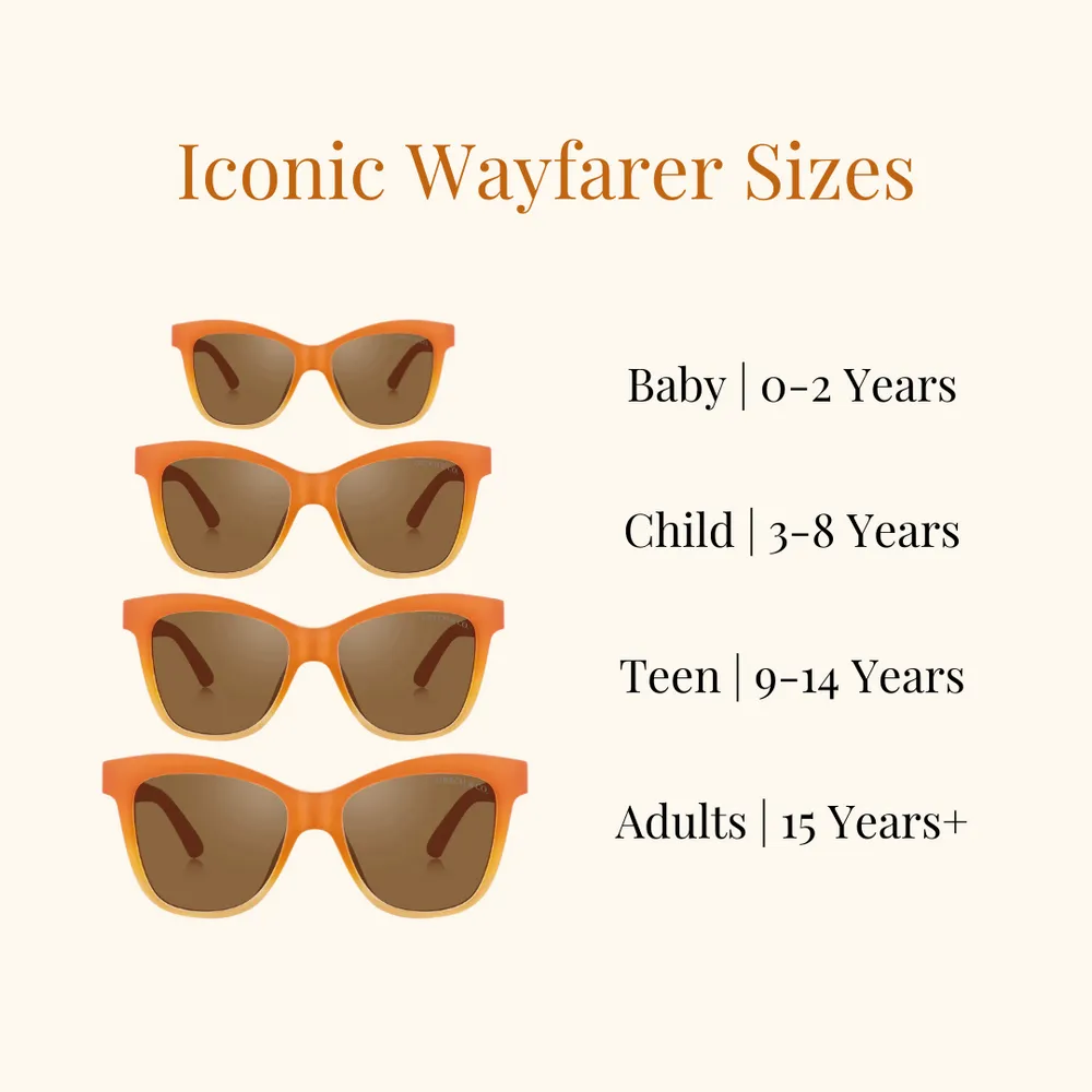 Grech & Co. Sunglasses Wayfarer TEEN Semi-Bendable | Sienna Ombre 2024