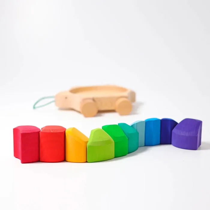 Grimm's | Rainbow Turtle Pull Along
